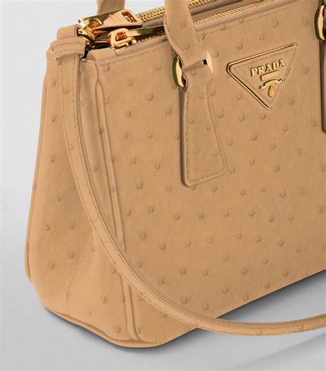 prada ostrich vanity|Prada galleria leather bag.